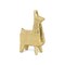 Contemporary Home Living Solid Llama Tabletop Decoration Gold - 6.5&#x22;
